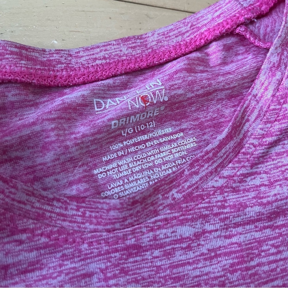 Danskin Old Navy Lot 4 Pink Athletic Tops Girls Youth Large Long Sleeve Shirts - Picture 7 of 9
